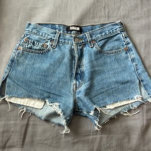 Reformation Levi Shorts (size 25)